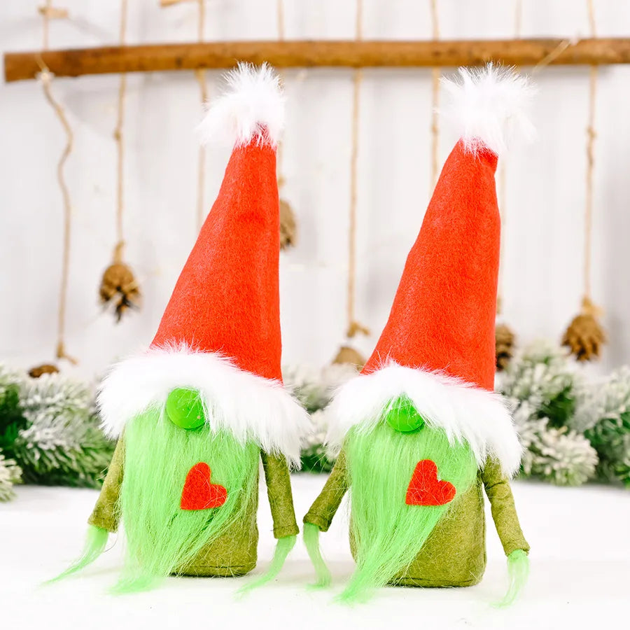 new christmas red heart grinch faceless doll decoration wholesale nihaodropshipping