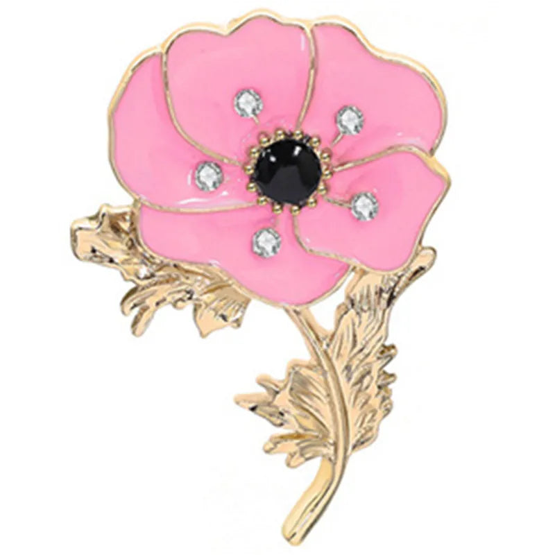Casual Elegant Lady Flower Alloy Stoving Varnish Plating Unisex Brooches