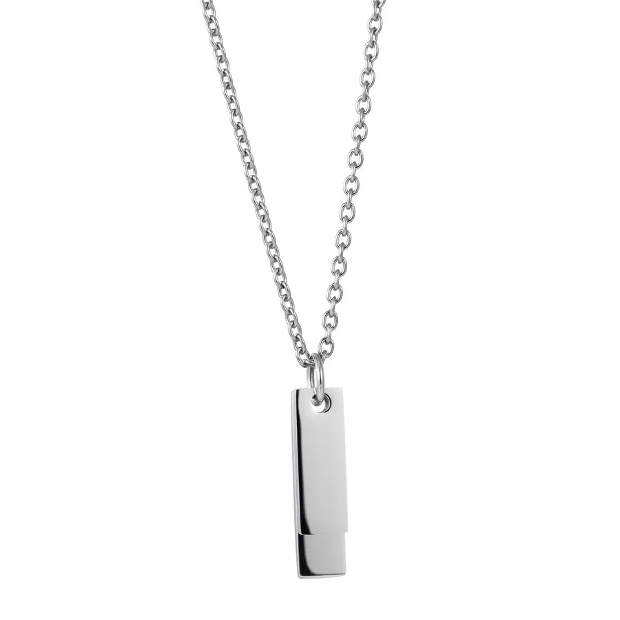 Wholesale Jewelry Hip-Hop Vintage Style Geometric 304 Stainless Steel Pendant Necklace