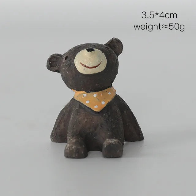 cute cartoon resin ornaments artificial decorations