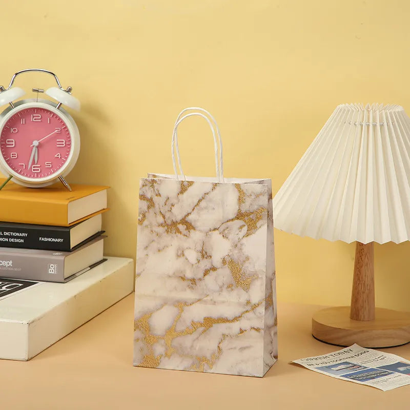 simple style marble kraft paper daily gift wrapping supplies