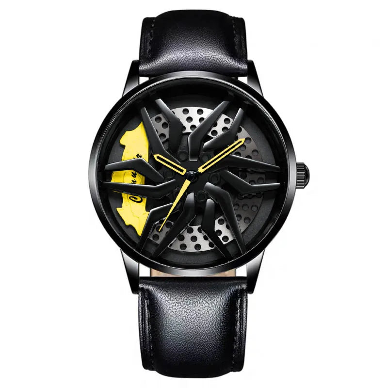 casual geometric single folding buckle quartz men's watches