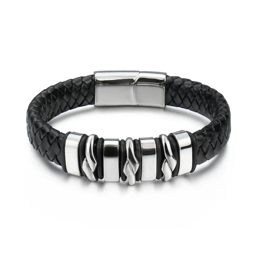 Hip-Hop Modern Style Cool Style Geometric 304 Stainless Steel Men'S Bangle
