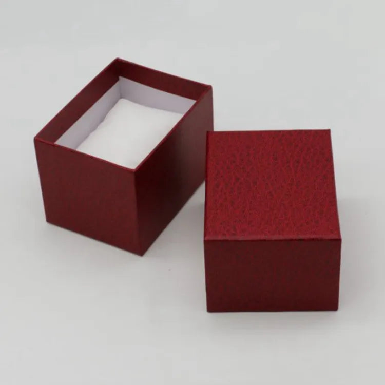 Fashion litchi grain paper box watch box heaven and earth cover jewelry bracelet display gift packaging storage box printable LOGO