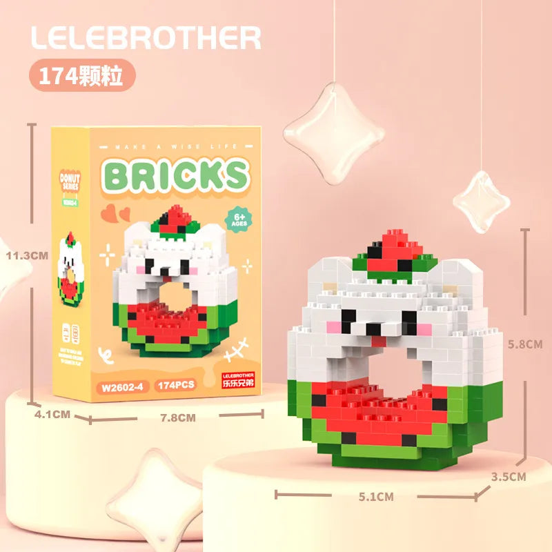 Children Unisex Animal Cartoon Plastic Building Toys