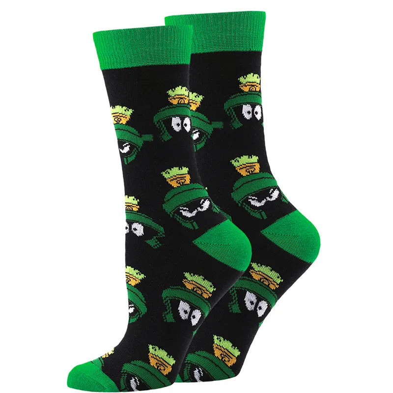 Halloween Casual Unisex Pumpkin Cartoon Bat Nylon Cotton Jacquard Crew Socks
