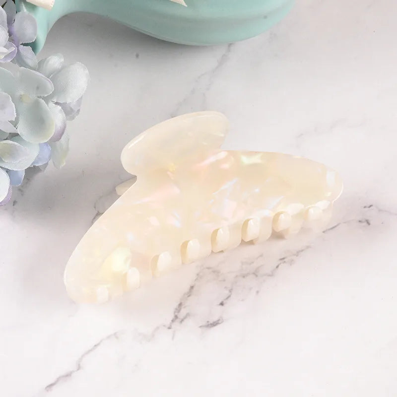 New Style Large Size Acetate Shark Clamp Hair Clip Women Luxury Fashion Hair Accessories Hair Claw For Thick Hair Tail