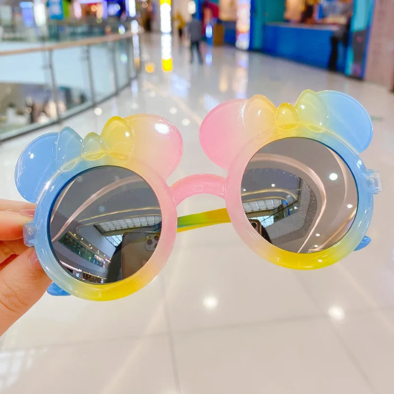 Little Red Book children's sunglasses cute princess gradient cartoon men's and women's sunglasses children's colorful sun protection sun shade trendy glasses