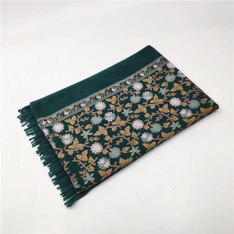 Women's Retro Ethnic Style Printing Imitation cashmere Scarf
