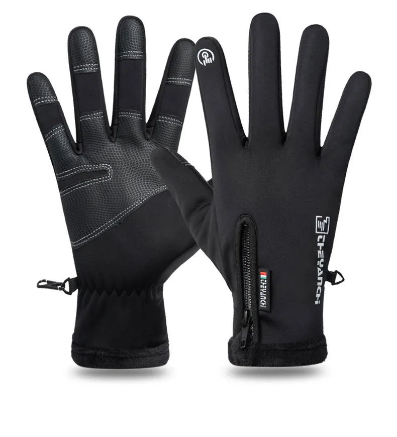 unisex simple style solid color knit gloves 1 pair