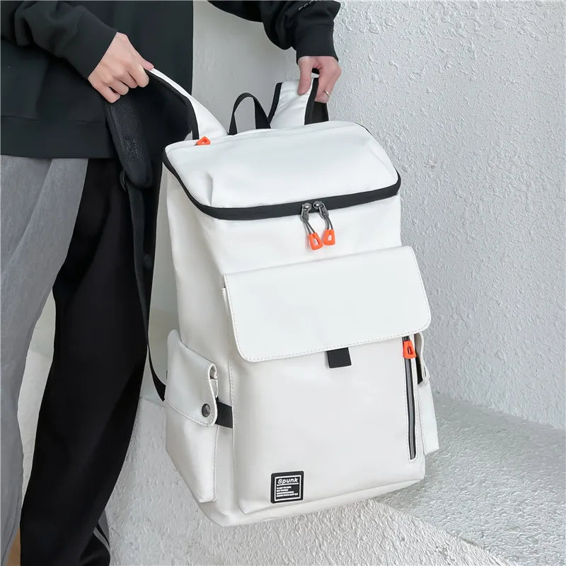 Waterproof Solid Color Casual Travel Hiking Backpack