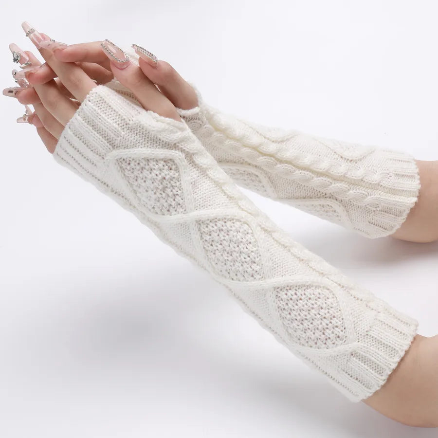 women's simple style solid color gloves 1 set