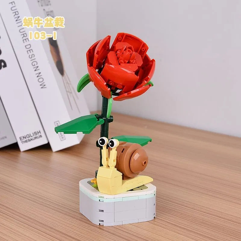 Kids(7-16Years) Children Unisex Flower ABS Building Toys Learning & Education Toys