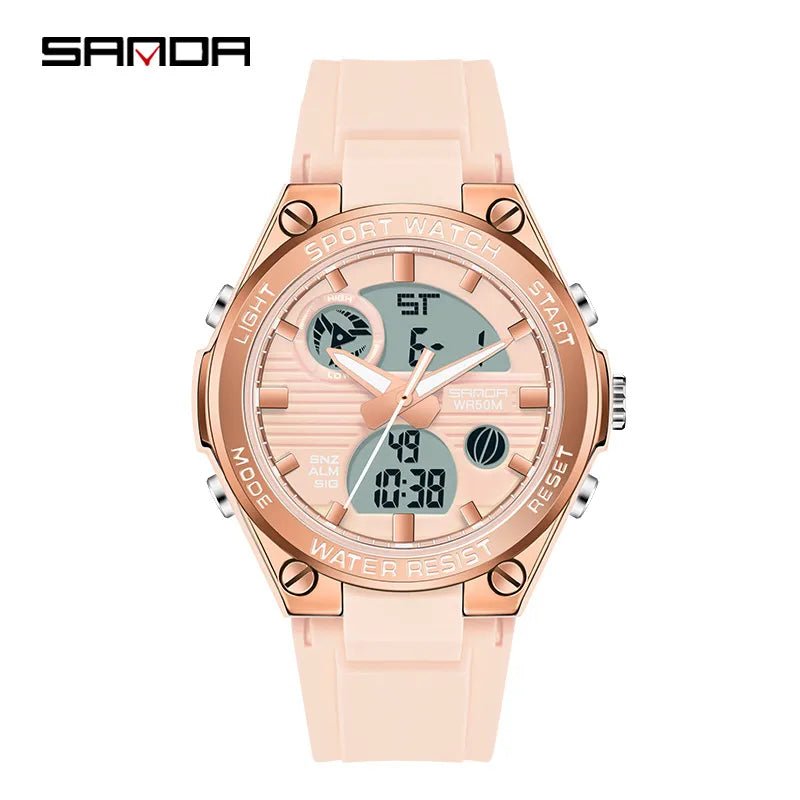 modern style solid color electronic men's watches