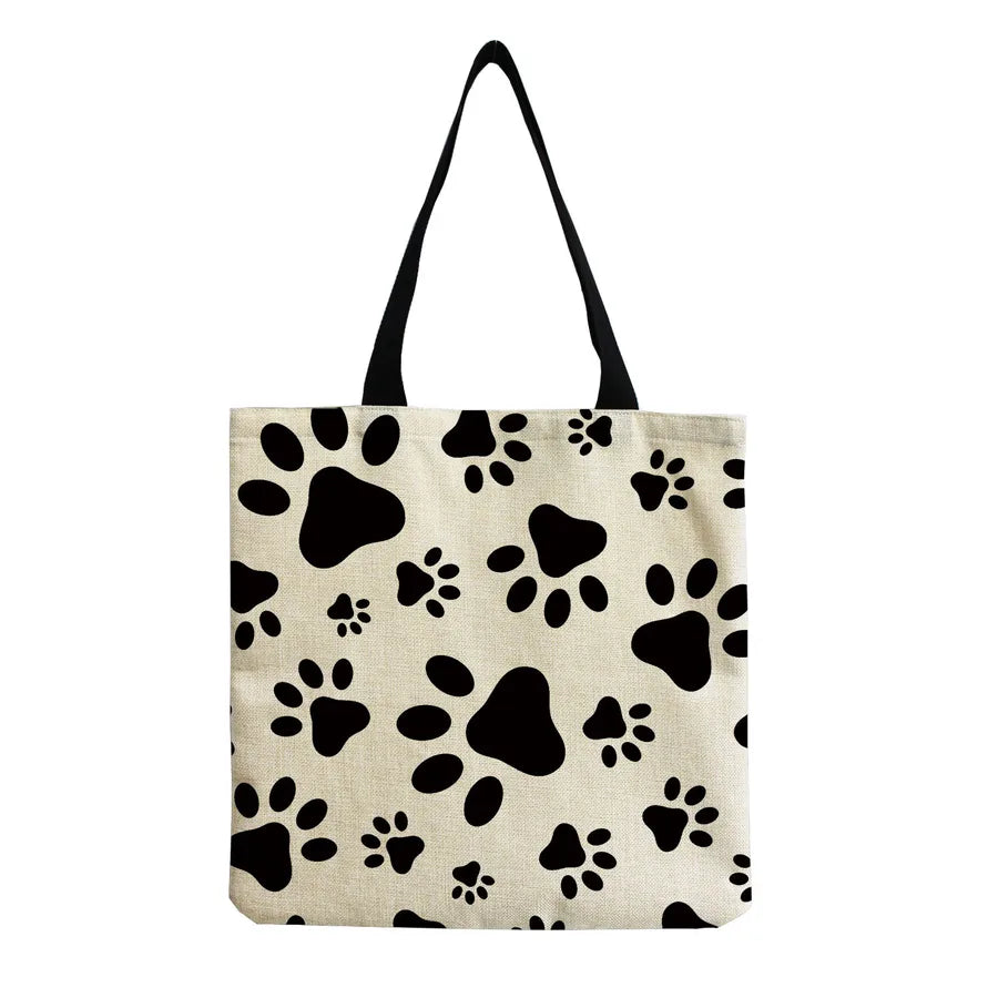 women's simple style letter shopping bags