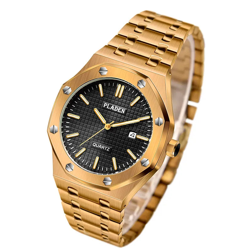 Business Geometric Butterfly Double Snap Quartz Men's Watches