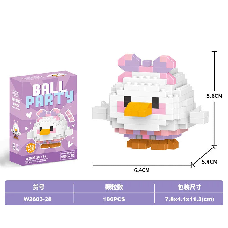Children Unisex Animal Cartoon Plastic Building Toys