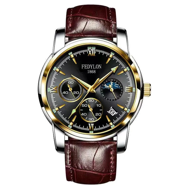 Vertiron Swiss Watch Men's Mechanical Watch Business Student Retro Genuine Top 10 Waterproof Quartz Men's Luminous