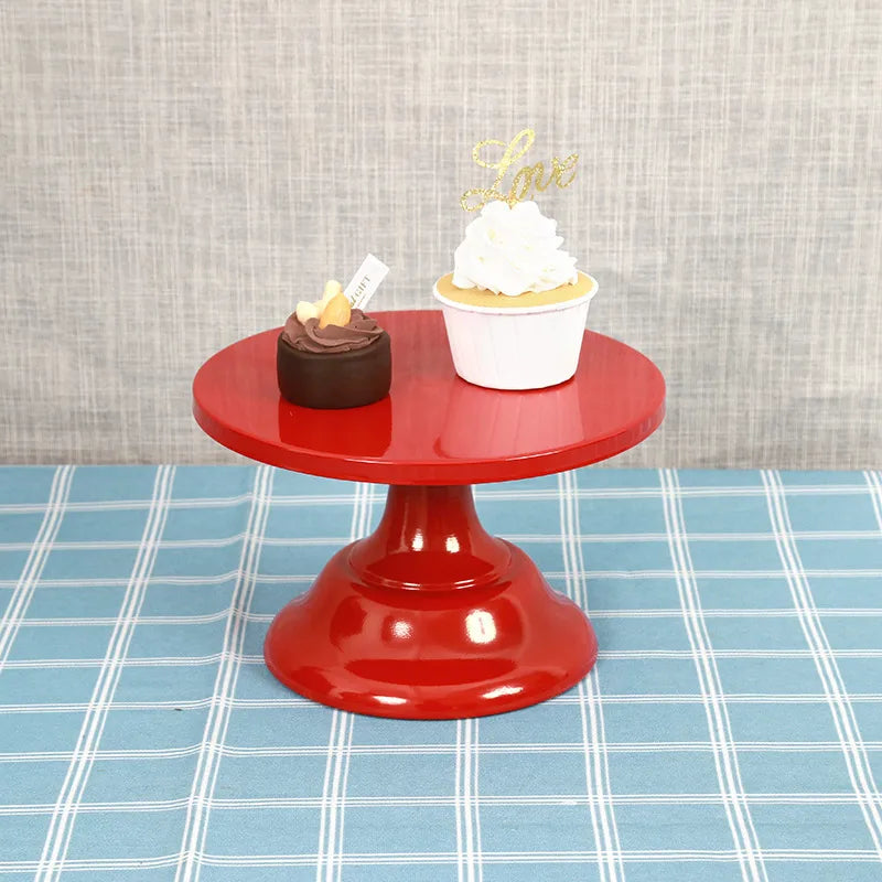 Nordic Style Solid Color Iron Daily Party Cake stand