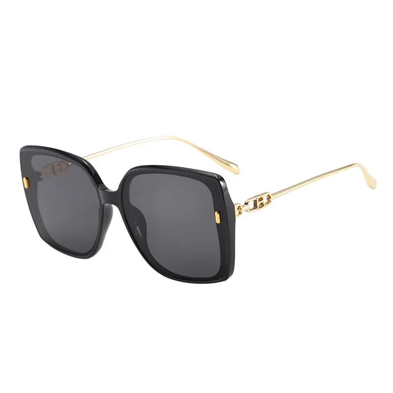 Casual Elegant Retro Solid Color Pc Square Full Frame Women's Sunglasses