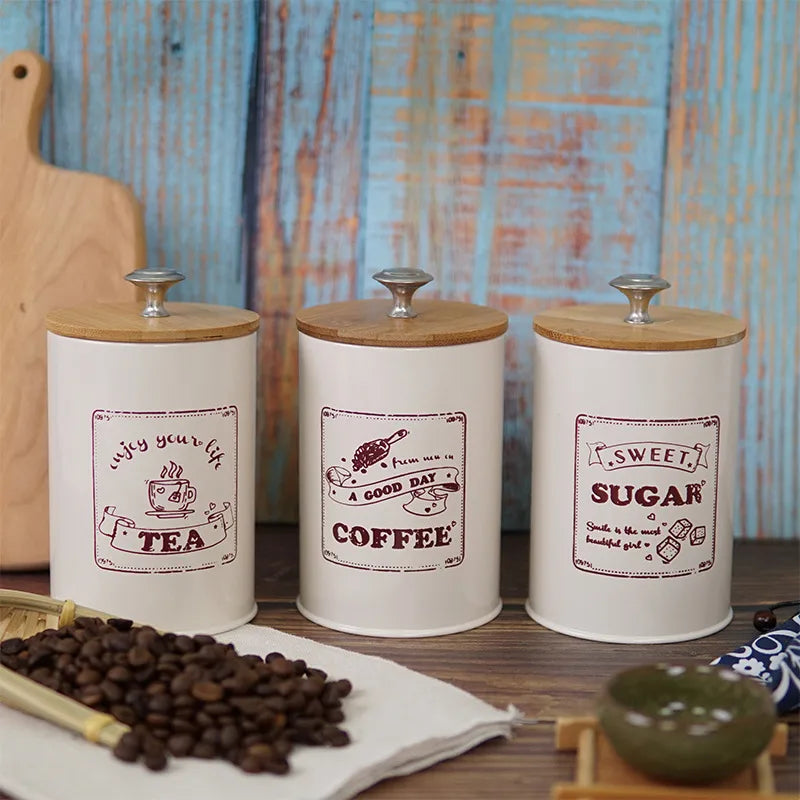 Retro Simple Style Letter Galvanized Iron Storage Container Box