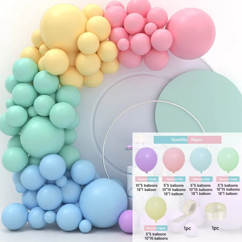 10 Series Birthday Party Decoration Balloon Suit Balloon Chain Arch Wedding Wedding Room Scene Arrangement
