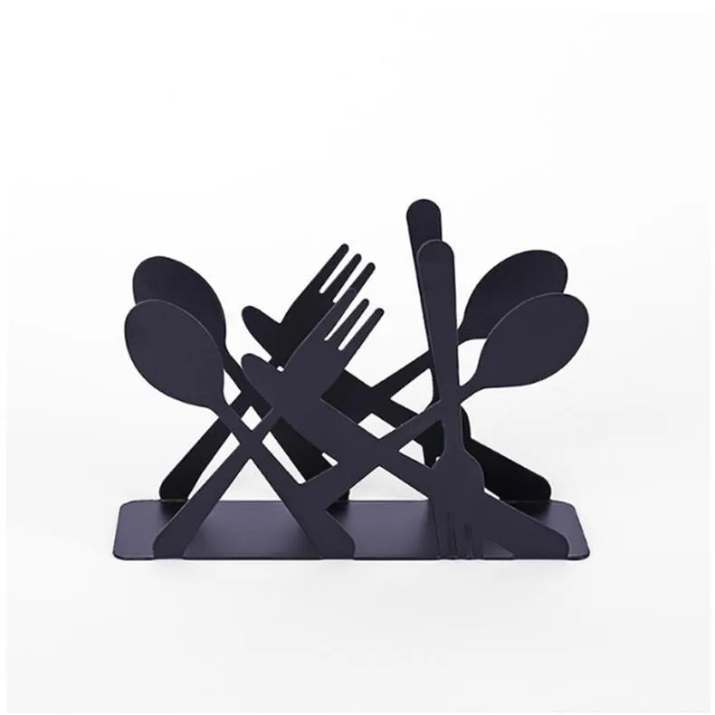 Casual Leaves Volcano Solid Color Iron Tissue Holder