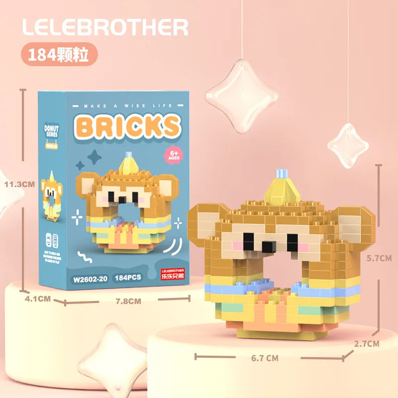 Children Unisex Animal Cartoon Plastic Building Toys