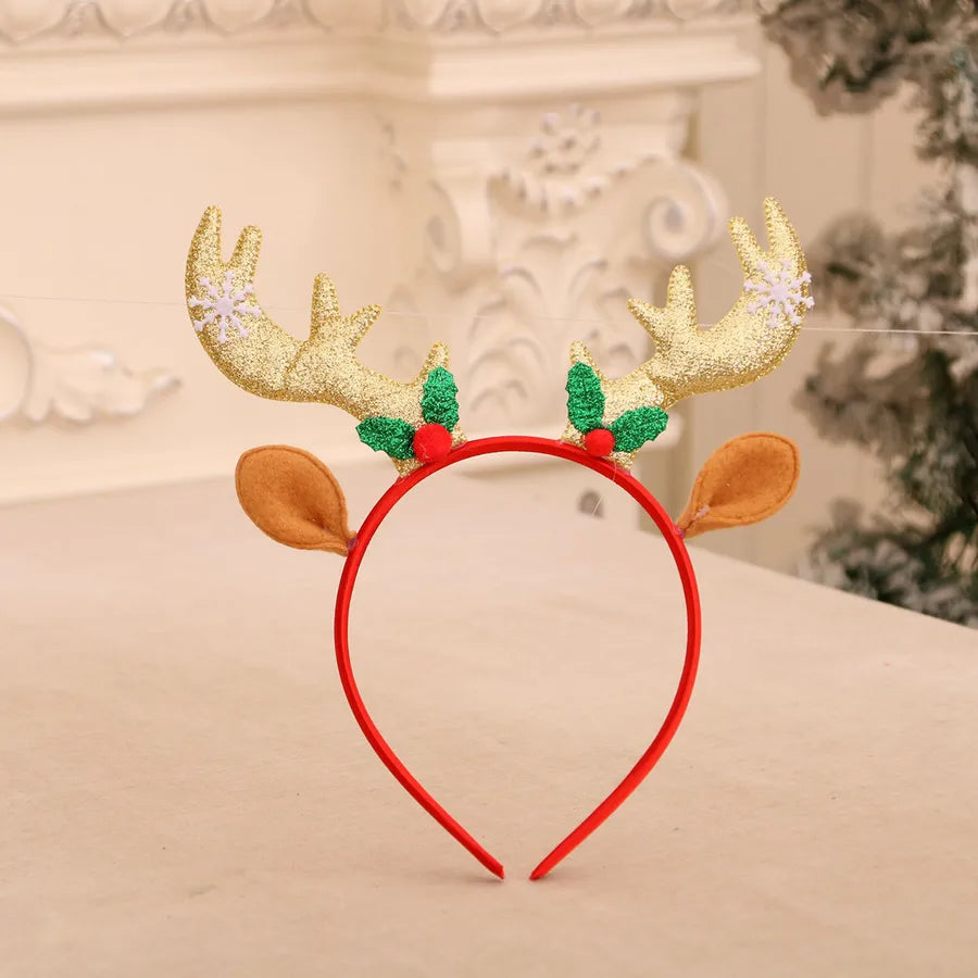 Christmas Cute Snowman Antlers Elk Nonwoven Party Festival Hair Band Costume Props Party Accessories