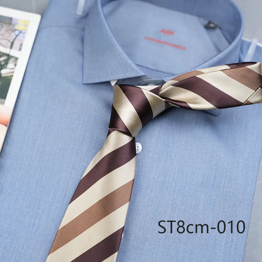 Casual Stripe Polyester Yarn Men's Tie