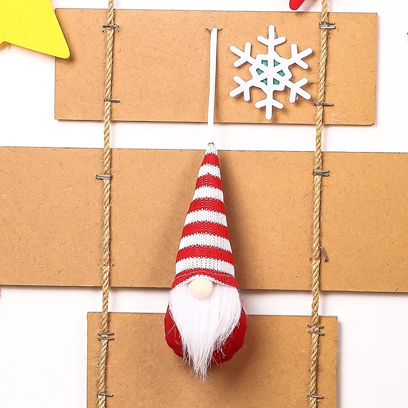 Christmas Cartoon Style Simple Style Classic Style Color Block Holiday Festival Hanging Ornaments