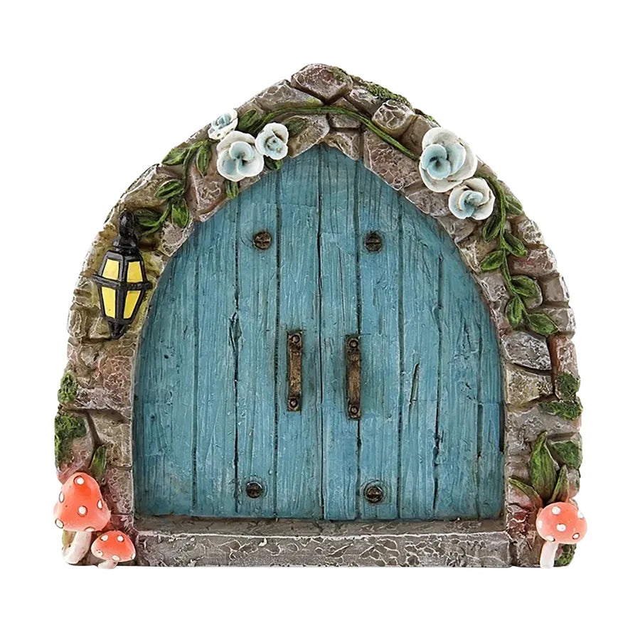 elf fairy door courtyard wooden tree decoration garden crafts
