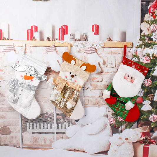 Christmas Santa Claus Snowman Deer Party Christmas socks