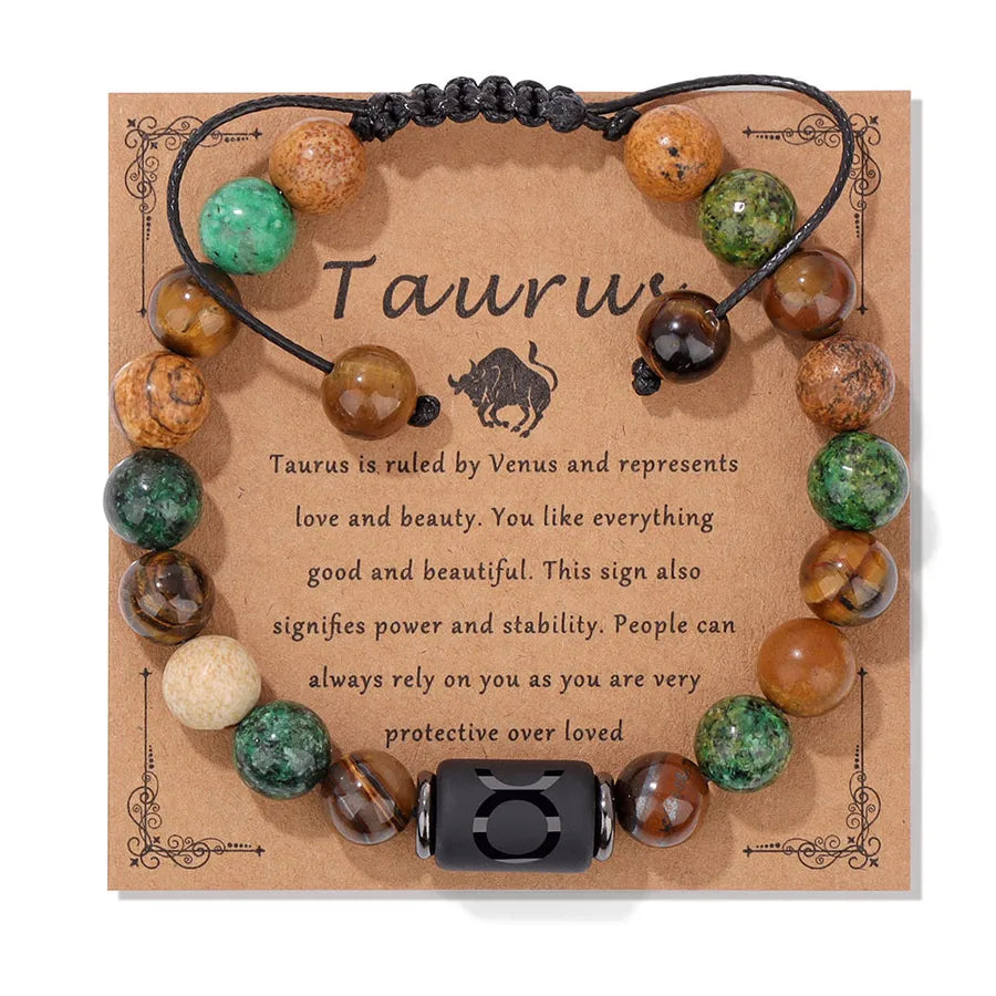 Simple Style Constellation natural stone Bracelets In Bulk