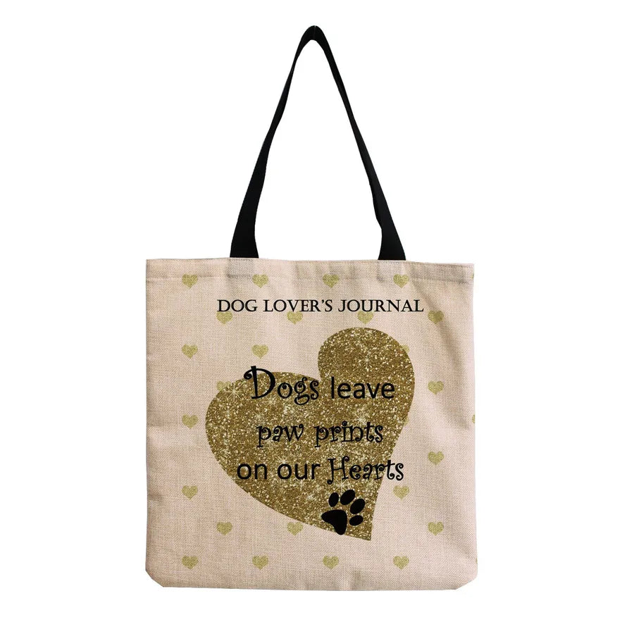 women's simple style letter shopping bags