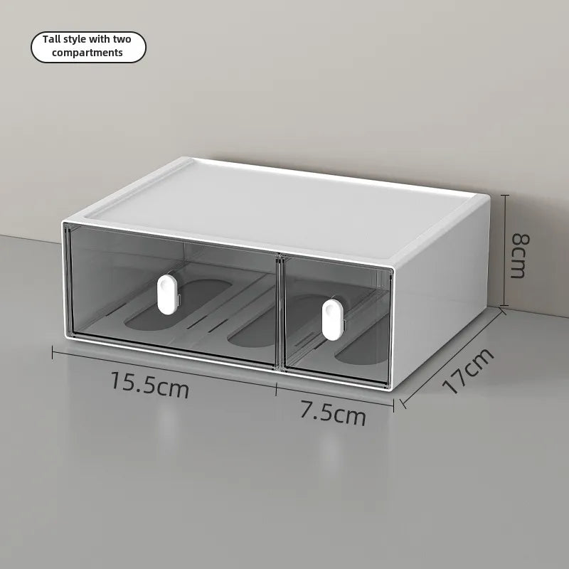 Dopamine Desktop Overlay Storage Cabinet Drawer Student Desk Stationery Storage Box Rubber Belt Hairpin Jewelry Fit Box
