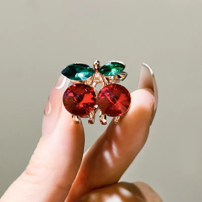 Cute Women's Cherry Alloy Plating Hair Claws