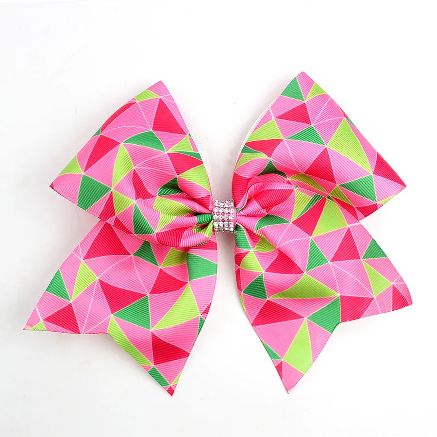 Wicked Pink and Green Bow Magic Wicked Witch Flame Hair Accessories Headdress Kidsren Girls Cheerleading Hairpins