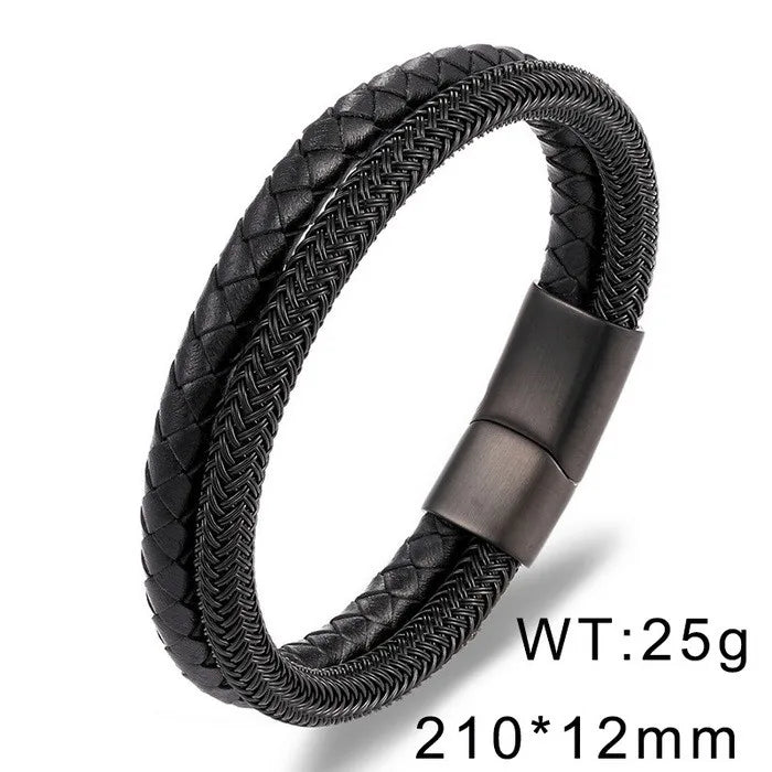 Stainless Steel 18K Gold Plated Hip-Hop Plating Color Block Bangle