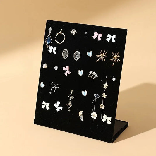 1 Piece Flannel Simple Style L Shape Jewelry Display