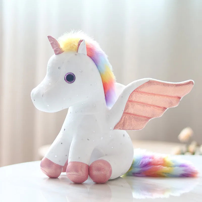 new Angel  rainbow horse children's toy doll doll plush toy doll mascot