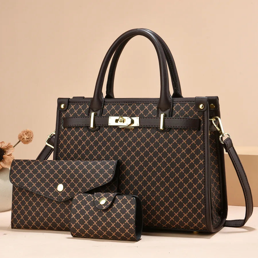 [Women's Bag Wholesale]  New Women's Bag Women's Large Capacity Handbag Middle-aged Mother Shoulder Crossbody Bag
