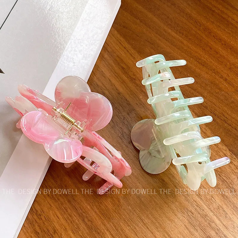Dove Acetate Board Heart Shaped Hair Clip New High End Feeling Women's Hair Accessories Shark Bite Hair Styling Clip