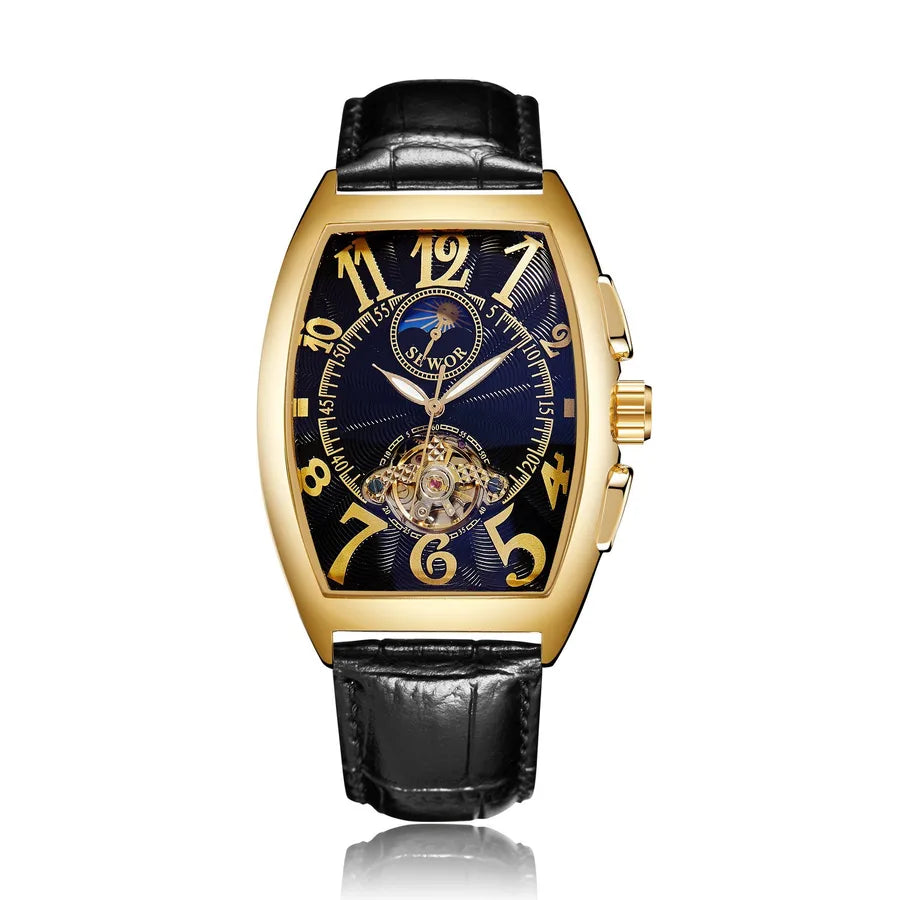 Simple Style Geometric Buckle Mechanical Watch Men's Watches