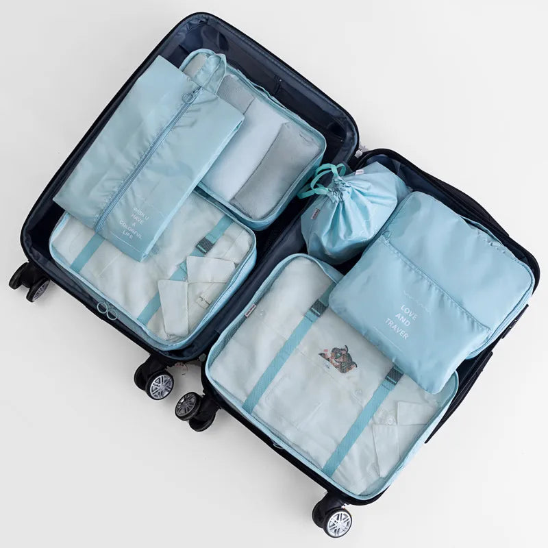 casual solid color cloth storage bag