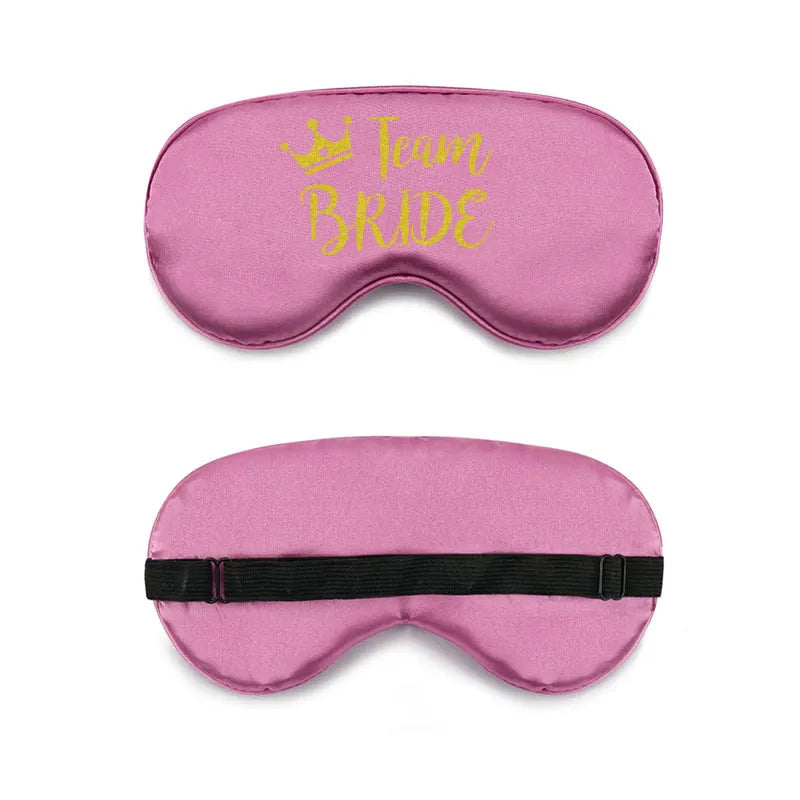 bride and bridesmaid artificial silk eye shield adjustable elastic wedding game bridesmaid gift