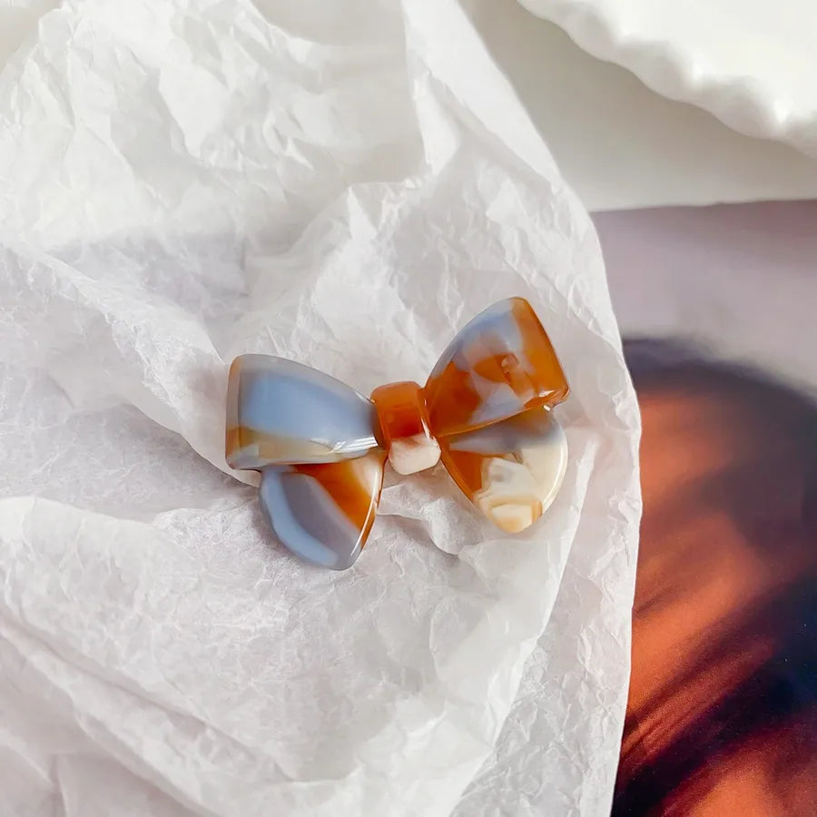 Elegant Acetate Butterfly Knot Hair Clip Stylish Duckbill Clip Small Size Cute Hair Accessories For Women Versatile Hair Decorations