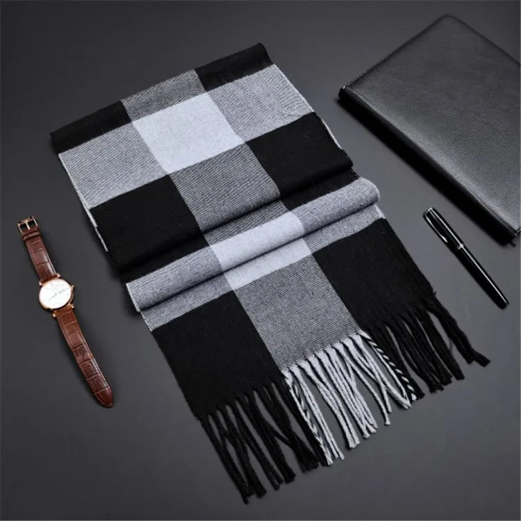 Network explosions men's high-end scarf imitation cashmere  youth leisure scarf gift scarf factory wholesale
