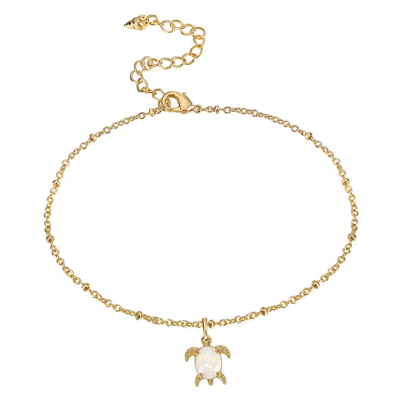 Wholesale Jewelry Modern Style Tortoise Copper Anklet