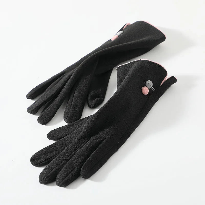 Women's Basic Simple Style Solid Color Gloves